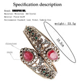 Bohemia Women Bracelet Vintage Flower Resin Bangle Antqiue Turkey Ethni