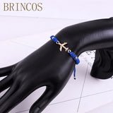 Bohemia Women Bracelets Braided Rope Adjustable Slipknot Red Jewelry