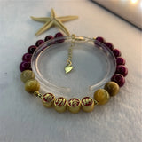 Bohemia Tiger Eye Bracelet Buddha Beads Rope Chain Kirsite 7.5inch