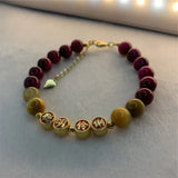 Bohemia Tiger Eye Bracelet Buddha Beads Rope Chain Kirsite 7.5inch