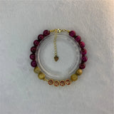 Bohemia Tiger Eye Bracelet Buddha Beads Rope Chain Kirsite 7.5inch