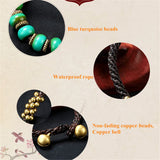 Bohemia Stone Beads Bracelet for Women Vintage Resin Charm Bracelets