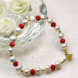 Bohemia 8-9mm Pearl Beads Bracelet for Women DIY Jewelry B2990