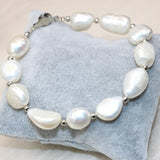 Bohemia Natural Pearl Irregular Bead Strand Bracelet DIY Jewelry 7.5in