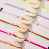 Bohemian Shell Bracelet Set for Women Adjustable Rope Chain Jewelry