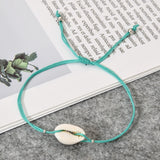 Bohemian Shell Bracelet Set for Women Adjustable Rope Chain Jewelry