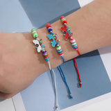 Bohemian Butterfly Charms Bracelet 12pcs/Set Women Adjustable Wristband