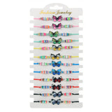 Bohemian 12pcs Butterfly Skull Star Charms Bracelet Set Evil Eye Yoga Anklet
