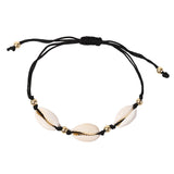 Shell Turtle Charms Braided Bracelet for Women Child Animal Adjustable Rope