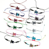 Bohemian Turtle Charms Bracelet Crystal Bead Anklet