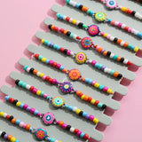 Bohemian 12pcs/lot Women Shell Heart Braided Bracelets Set