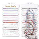 Colorful Evil Eye Heart Charm Stone Seed Beads Bracelets Set