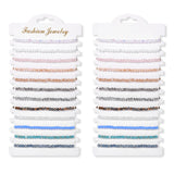 Colorful Evil Eye Heart Charm Stone Seed Beads Bracelets Set