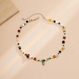 Bohemian Acrylic Pearl Pendant Necklace for Women - Summer Beach Choker Jewelry