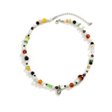 Bohemian Acrylic Pearl Pendant Necklace for Women - Summer Beach Choker Jewelry