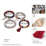 Bohemian Beads Charm Bracelet Love Feather Tassel Bracelet