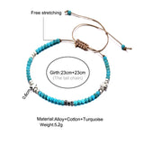 Bohemian Stone Star Anklet for Women Rope Ankle Bracelet Party Jewelry