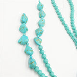Bohemian Beads Turquoise Stone Collar Necklace Women Party Jewelry