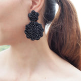 Bohemian Beaded Earrings Drop Dangle Big Jewelry Brincos