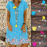 Boho Tassel Necklace Colorful Bead Stone Sweater Butterfly for Women