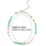 Boho Turquoise Beads Anklet Bracelet for Women
