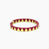 Bohemian Braided Friendship Bracelet Enamel Rainbow Tile Stackable