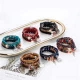 Bohemian Coin Wing Pendant Bracelet Set for Women