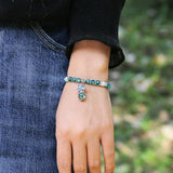 Bohemian Beaded Crystal Bracelet Small Fresh Elastic
