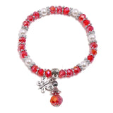 Bohemian Beaded Crystal Bracelet Small Fresh Elastic