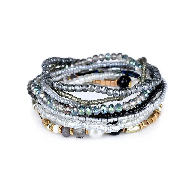 Bohemian Bracelet Multi-layer Hand Woven Ornaments Pulseira Feminina