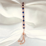 Boho Rainbow Zirconia Tennis Bracelet Bangle