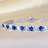 Boho Rainbow Zirconia Tennis Bracelet Bangle