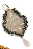 Bohemian Braided Long Earrings with Crystal Beads