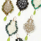 Bohemian Braided Long Earrings with Crystal Beads