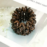 Bohemian Brown Wood Beads Bracelet Cuff Bangle Women Ethnic Jewelry