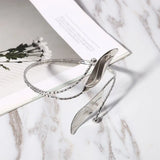 Bohemian Butterfly Leaf Charm Arm Chain Arm Cuff Bangle