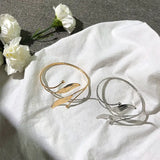 Bohemian Butterfly Leaf Charm Arm Chain Arm Cuff Bangle