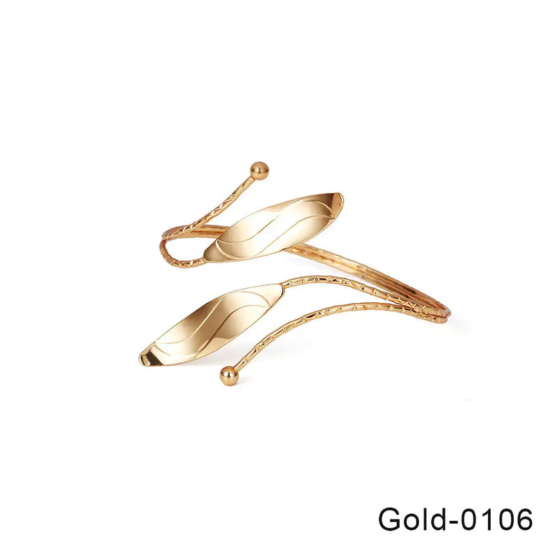 Bohemian Butterfly Leaf Charm Arm Chain Arm Cuff Bangle