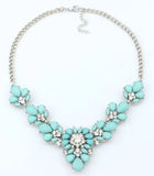 Bohemian CZ Crystal Statement Necklace Collar