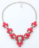 Bohemian CZ Crystal Statement Necklace Collar