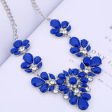 Bohemian CZ Crystal Statement Necklace Collar