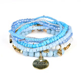 Bohemian Candy Beads Bracelet LOVE Charm Girlfriend Pulseras