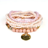 Bohemian Candy Beads Bracelet LOVE Charm Girlfriend Pulseras
