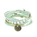 Bohemian Candy Beads Bracelet LOVE Charm Girlfriend Pulseras