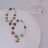 Candy Flower Bracelet Baroque Pearl Stretch String