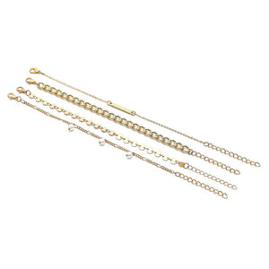 Bohemian Charm Sequins Bracelets Bangles Retro Geometric Layer Pearl Bracelets