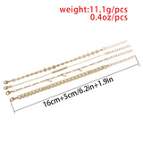 Bohemian Charm Sequins Bracelets Bangles Retro Geometric Layer Pearl Bracelets