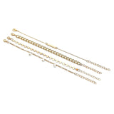 Bohemian Charm Sequins Bracelets Bangles Retro Geometric Layer Pearl Bracelets
