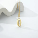 Bohemian Shell Pendant Necklace 925 Sterling Silver Choker Jewelry