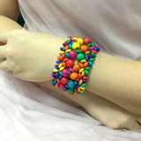 Ethnic Coconut Shell Wood Bead Jewelry Set for Women